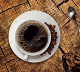 coffee black beans log top