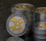 coin bitcoin piles