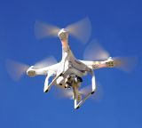 drone phantom bottom blue sky