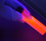 experiment glowing uv blue red orange