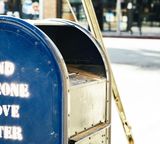 mailbox side blue