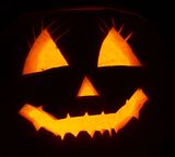 pumpkin face horror halloween