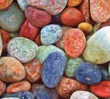 stones rocks colored