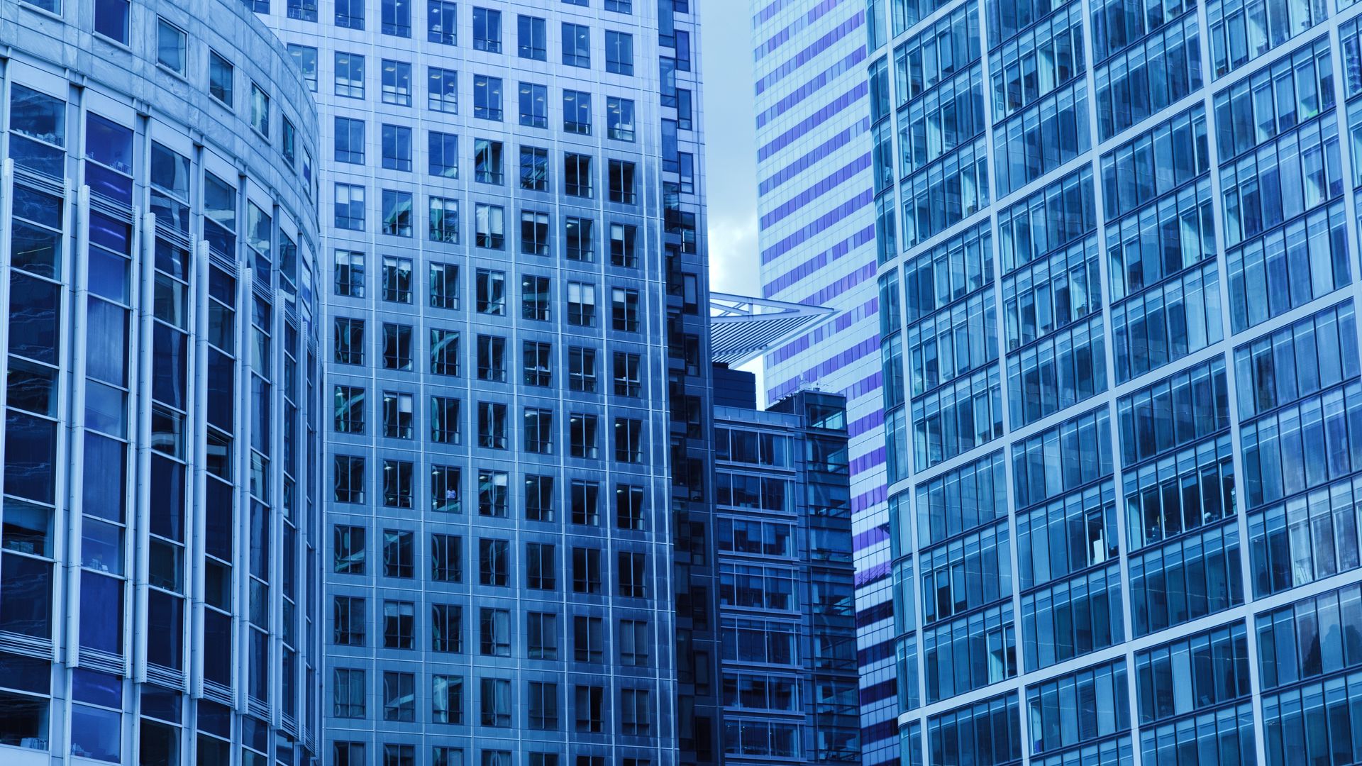 architecture corporate building skyscraper blue
