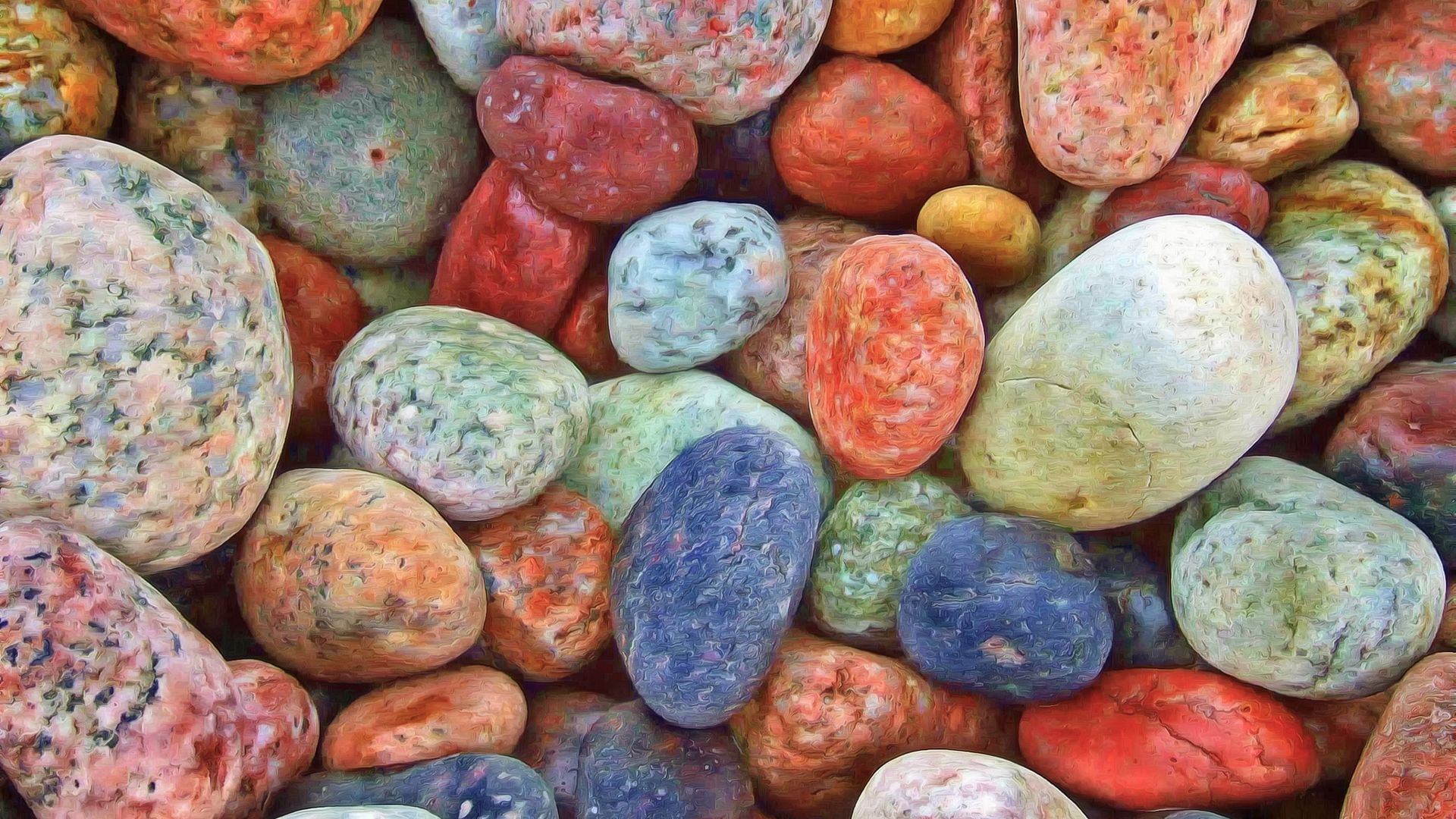 stones rocks colored