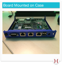 Board mounted on case - Click to Enlarge