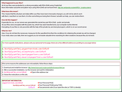 CryptoWall 4.0: HELP YOUR FILES - Click to Enlarge