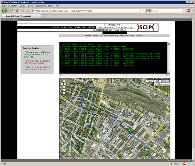 iPhone Backdoor GPS Tracker