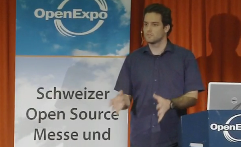 Marc Ruef an der OpenExpo 2009 in Winterthur