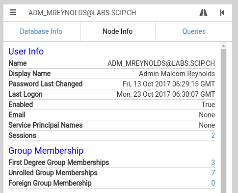 Object properties for user adm_mreynolds