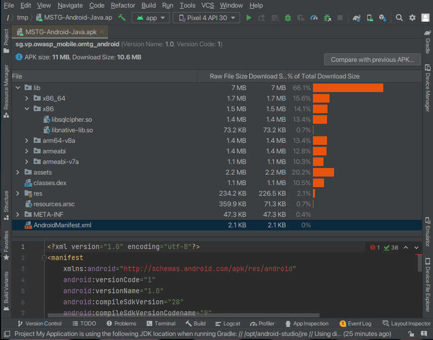 Static Analysis And Dynamic Analysis For Android Package Kit (APK