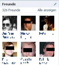 Freunde einer Zielperson auf Facebook