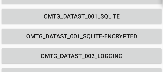 MSTG App SQLite verschlüsselt