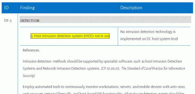 Rapid Security Assessment ADS Finding